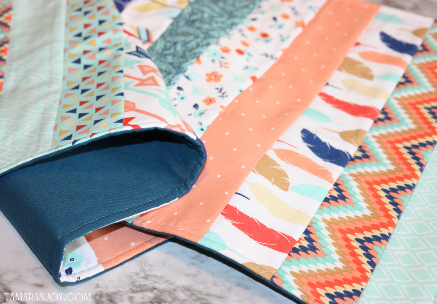How to Sew an Easy Striped Table Runner