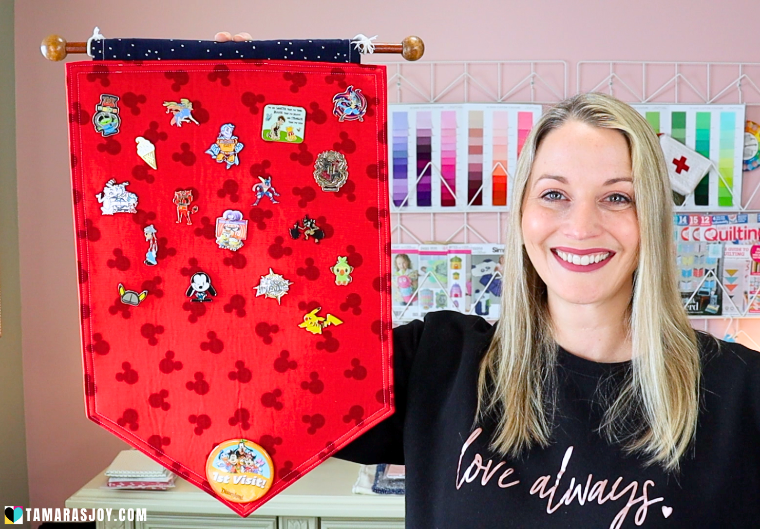 DIY Enamel Pin Banner Sewing Tutorial